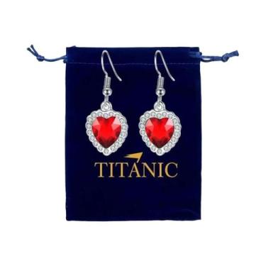 Imagem de Colar Pingente Diamante Azul Brilhante E Elegante Coração Oceano Desig