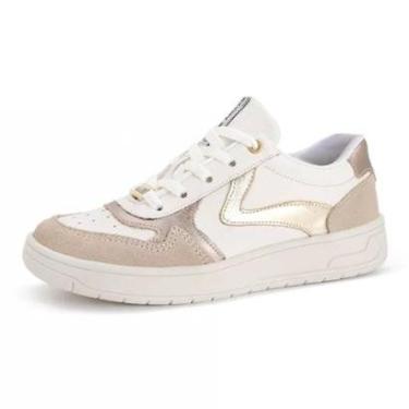 Imagem de Tênis Feminino Casual Couro Conforto Daniela Marina Mello-Feminino