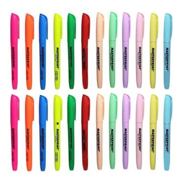 Imagem de Marca Texto Mp612 Neon E Pastel 24 Unidades - Masterprint