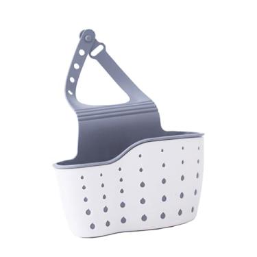 Imagem de Cesta de pia de cozinha fácil de usar cesta de armazenamento multiuso para organizar esponjas e suprimentos