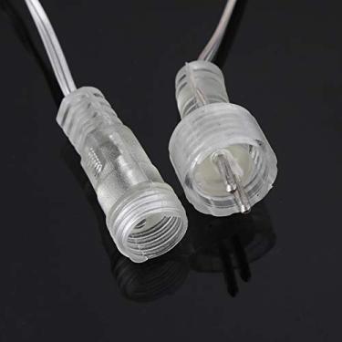 Imagem de Mingzhe Luzes LED de Tubo de Chuva Meteoros, 8 Unidades/Conjunto 30 Cm 192 Lâmpadas LED Brilhantes Corda Queda, PVC à Prova água para Exterior, Luzes Decorativas Com (Azul padrão dos EUA)