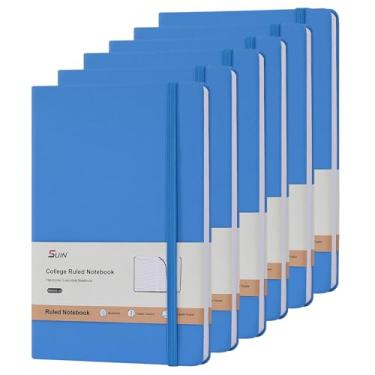 Imagem de SUIN Hardcover-Journal-Notebooks, A5 Lined Journals Notebook for Writing 200 Pages, 8.2 x 5.5 inch, Classic Ruled Notebooks for Work/Travel/College (Light Blue)
