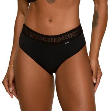 Imagem de Calcinha Fio Duplo Cós Em Renda De Microfibra Nayane Rodrigues, G, Pre