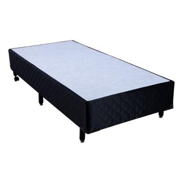 Imagem de Cama Box Solteiro Americano Simples Mega Colchões Black - 096x203