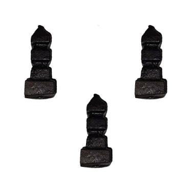 Imagem de Kit 3 Ponteiras Ponta de Lança Ferro N17 Grade Portão 09cm