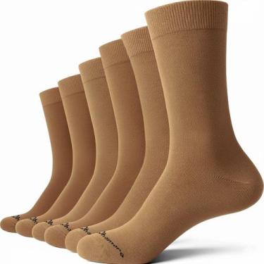 Imagem de Kit 6 Pares Meias Zhamaro Premium Social Casual Algodão Cano Alto Conf
