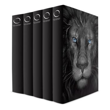 Imagem de Kit com 5 Bíblias do Leão Grafite - Capa Dura - NAA