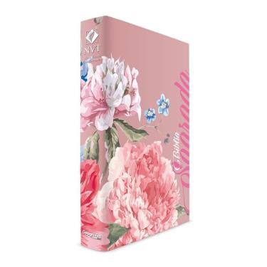Imagem de Bíblia Rosa Florida - Capa Dura - NVT