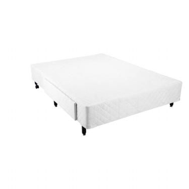 Imagem de Cama Box Solteiro Viúva com Gaveta Mega Colchões Branco - 120x203