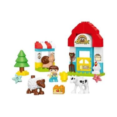 Imagem de Conjunto De Blocos De Montar De Partículas Grandes 46 Peças Brinquedos