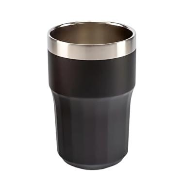 Imagem de COPO Inox Quente Frio Lindo Estioso Anti Derrapante 384ML(Preto 384ml)