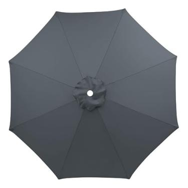 Imagem de Tampa De Substituição Cobertura Para Ombrelone 3m Sem Base 6/8 Varetas (3m 8Varetas Cinza)