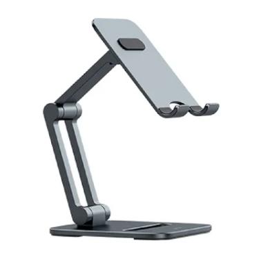 Imagem de Suporte Mesa Dobrável Ajustável Celular Telefone Base Metal 7 " Ajuste Apoio Alumínio Baseus