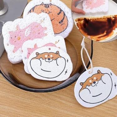 Imagem de Esponja para Louças Delicadas Prateada Multiuso Cozinha Segura Sem Risco de Arranhar Uso Doméstico (Kit 1)