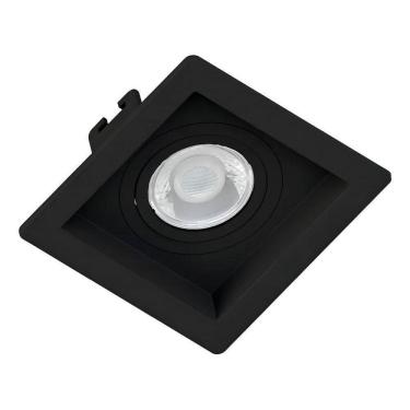 Imagem de Spot Embutir Quadrado Recuado Preto Save Energy Par20 Click