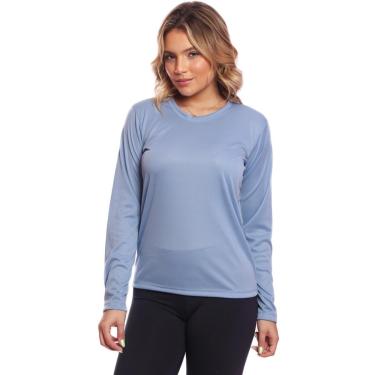 Imagem de Camisa Feminina Camiseta Térmica Proteção Solar Uv .-Feminino
