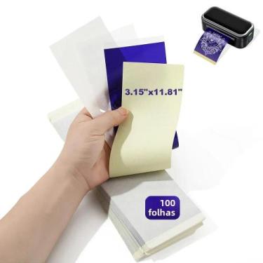 Imagem de Impressora De Estêncil Para Tatuagem Sem Fio Mini AIMO MR3 Com 30 Folh