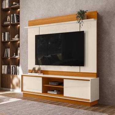 Imagem de Estante para Tv 75 Polegadas 186,5cm Siena Cinamomo/Off-White