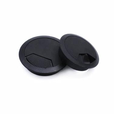 Imagem de Ilhós de mesa com serra de furo, 8 pçs/lote armário de mesa de mesa de computador fio redondo ilhós cabo organizador capa de furo de cabo