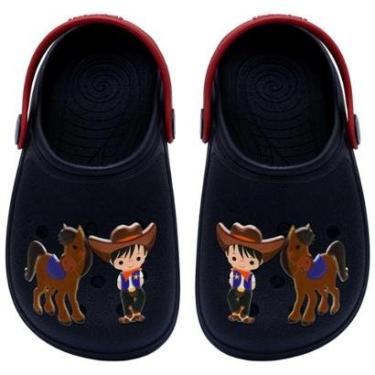 Imagem de Sandalia Babuche Infantil Nº 19 Ao 36 Chinelo Cowboy 12.113-Masculino