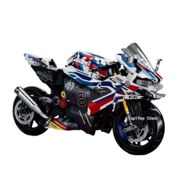 Imagem de Blocos de Construção Moto 1000 RR  649 Peças, Modelo Técnico de Corrid