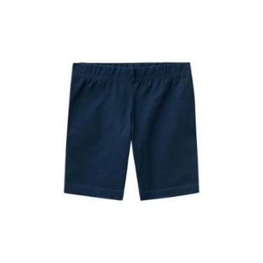 Imagem de Bermuda Infantil Menina Cotton Conforto Malwee Kids Azul Escuro - 8 Malwee Kids-Feminino