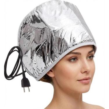 Imagem de Touca Térmica Elétrica Metalizada para Tratamento Capilar Aquecimento 