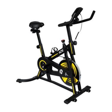 Imagem de  Bicicleta Spinning 4.0 Acte Sports E32 Material em Aço Suporta Até 120 kg Preto e Amarelo