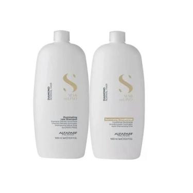Imagem de Kit Shampoo e Condicionador Alfaparf Semi Di Lino Diamond Illuminating