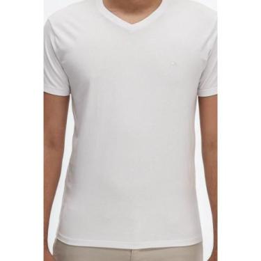 Imagem de Camiseta Manga Curta Ogochi Slim Masculina 006000003 Branca, G, Branco