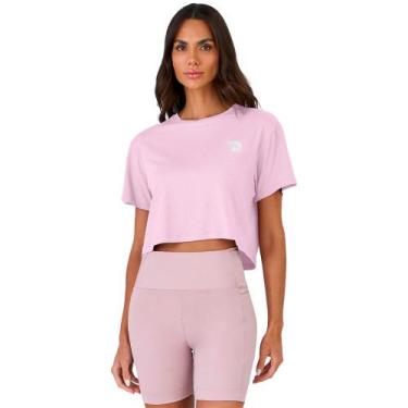 Imagem de Cropped Alto Giro Aerodry Feminino, Rosê, M