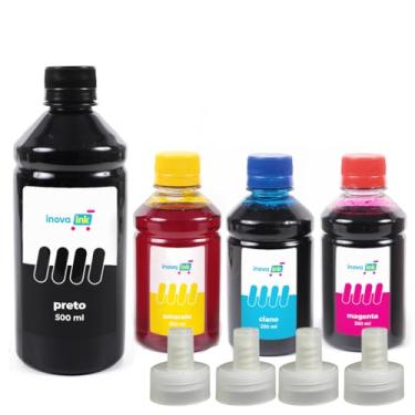 Imagem de Kit 4 Tintas Para Impressoras L3110 L1250 L5190 544 1,25 Litro – Inova Ink