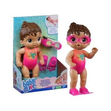 Imagem de Baby Alive Bebê Piscina Morena - Hasbro, Sunny Swimmer