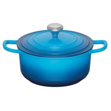 Imagem de Cacarola Inducao 26 cm Vista Home Amalfi BLU 3,4Litros, 3,4 litros, Az