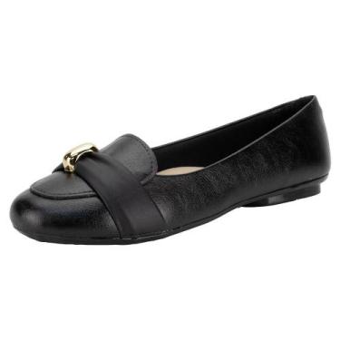 Imagem de Sapatilha feminina flat moleca 50941704, Preto, 37