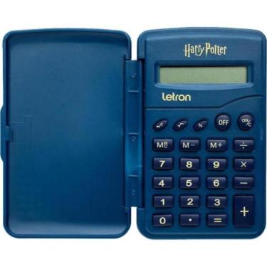 Imagem de Calculadora Flip Letron Harry Potter 8 Dígitos Azul