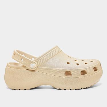 Imagem de Sandália Crocs Classic Plataform Glitter Clogw Feminina-Feminino