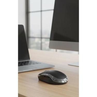 Imagem de Mouse Ergonômico USB LED Preto 1000DPI Plug & Play - Congratulations S