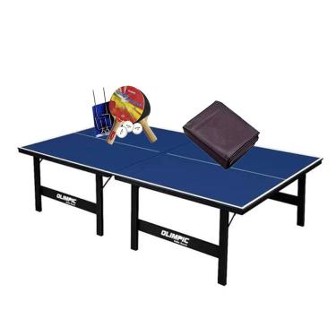 Imagem de MESA PING PONG MDP 12mm Olimpic 1014 + KIT Completo 5030 + Capa