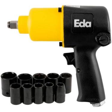 Imagem de Chave de Impacto Pneumática 1/2 POL 660Nm com Kit EDA