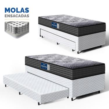 Imagem de Cama Box com Colchão de Espuma D60 Double Face Guarda Costas Comfort Force Probel + Aux...