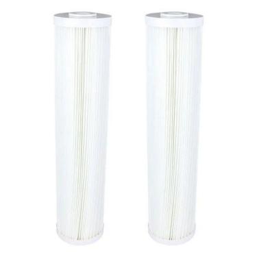 Imagem de 2 Refil Plissado Lavável Big Blue 10 E 25 Micra 20 X 4 1/2  Branco - R
