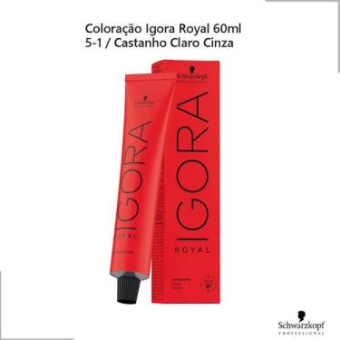 Imagem de Coloração Igora Royal 5.1 Castanho Claro Cinza 60g - Schwarzkopf