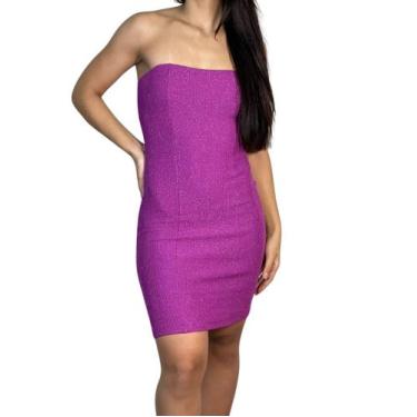 Imagem de Vestido sem alça brilho K2B malha forro Teofina, M, Un