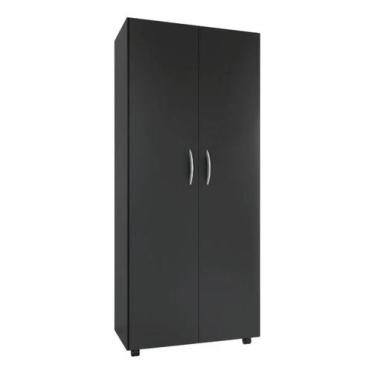 Imagem de Armario Para Lavanderia 2 Portas Com Rodinhas Multiuso Com Suporte de 