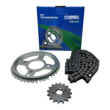 Imagem de Kit Relação Coroa Corrente Pinhão Titan Fan 160 2016 A 2023 - COBREQ