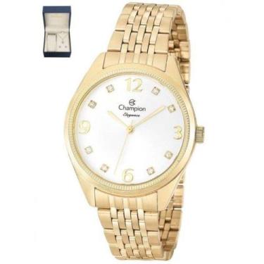 Imagem de Relógio Champion Elegance Analógico Feminino CN26251W + Folheado 18K