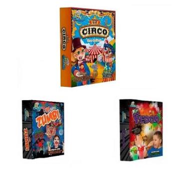 Imagem de Combo 3em1 Brinquedos kit Circo Kit Zumbi e Kit Fedor - Dican