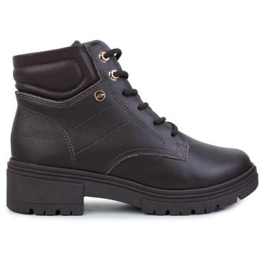 Imagem de Bota Feminina Dakota Couro Marrom Chocolate - D0451, 35, Marrom