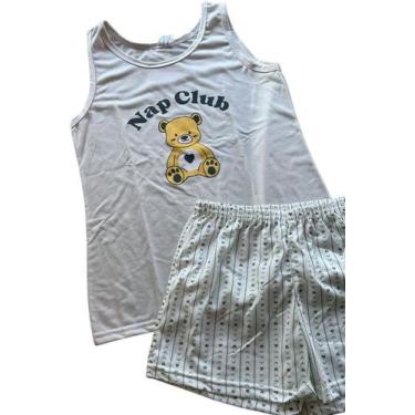 Imagem de Pijama Feminino Verão  Sonho Mar Pijamas  Pijama Regata - Jucatel, M, 
